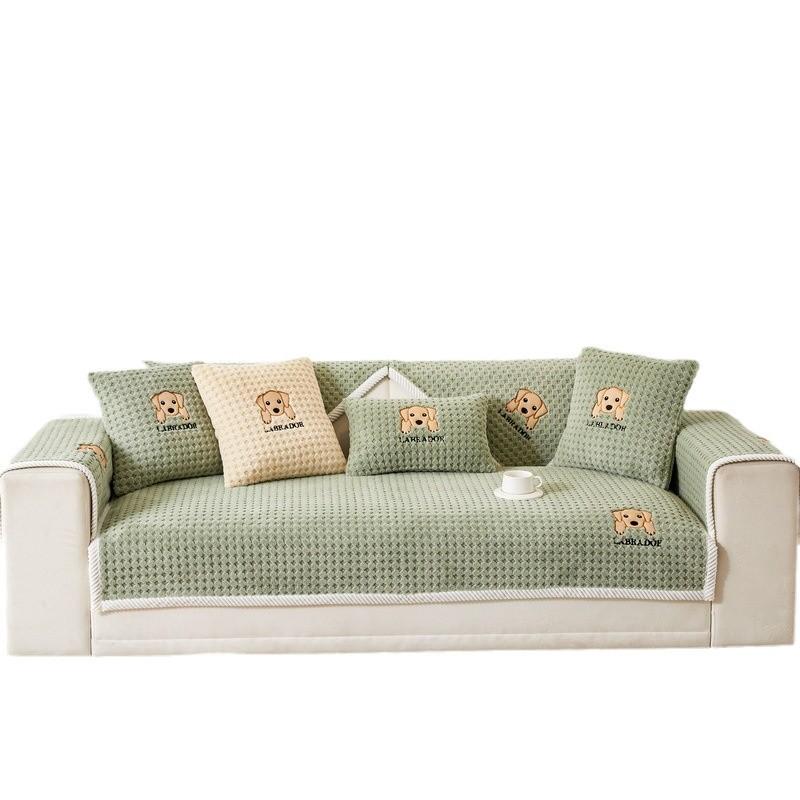 Simple Modern Sofa Cushion  New Non-Slip Sofa Cover Thickened Plush Autumn And Winter  Sofa Cover