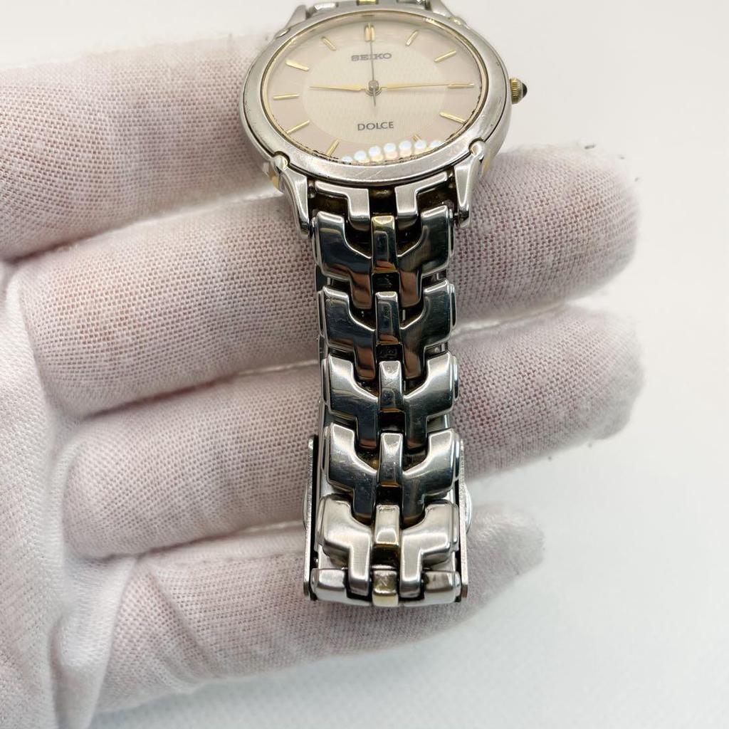 [USED] SEIKO DOLCE Stainless Steel Dress Watch, Two-Piece Model