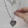 Fashion Alloy Peach Heart Pendant Necklaces for Women Hot Girls Korean Necklace