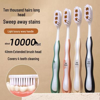 Wide Head Toothbrush with Soft Bristles – Deep Cleaning & Gum Protection