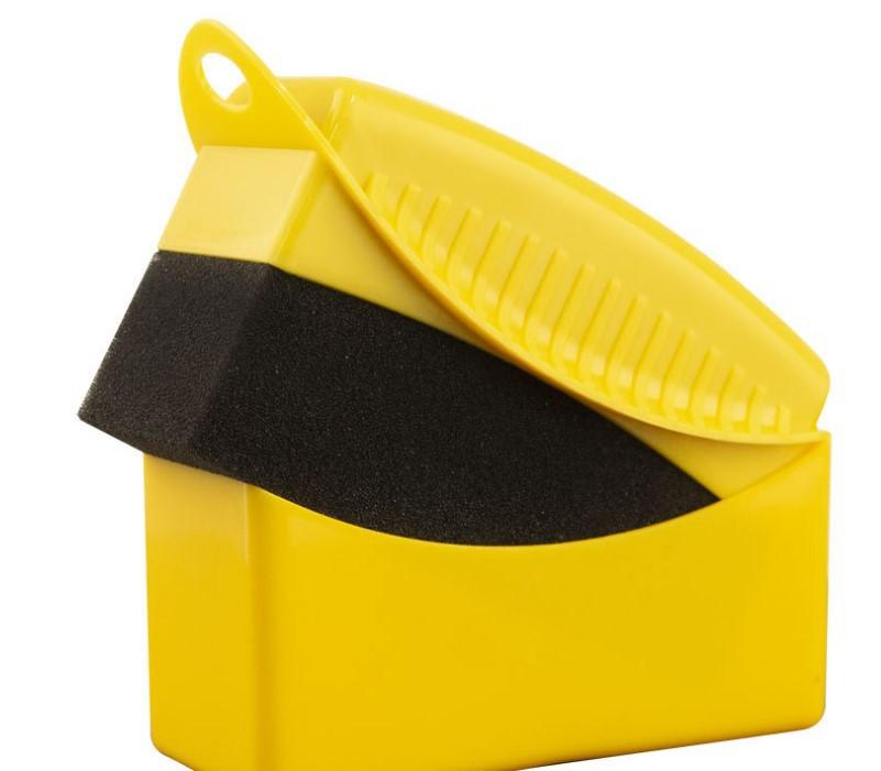 Auto Rad Polieren Wachsen Schwamm Bürste ABS Material Reifen Waschen Reinigungsbürsten für Kontur Detaillierung Dressing Applikator Pad