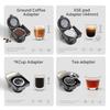 6in1 Capsule Coffee Machine Hot/Cold Multiple Espresso Cafetera Cappuccino Coffee Maker Dolce Gusto Nespresso Powder H1B