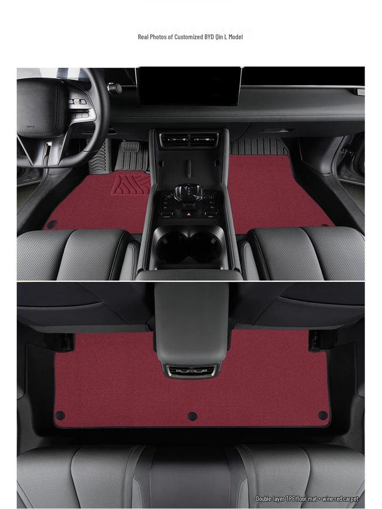 BYD Qin L 2025 Model TPE Fully Enclosed Floor Mats & Door Sill Package