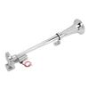 Electric Trumpet Horn 1 Tube for Train Car Boat Zinc Alloy Chrome Plating 135db 450mm 12V 24V