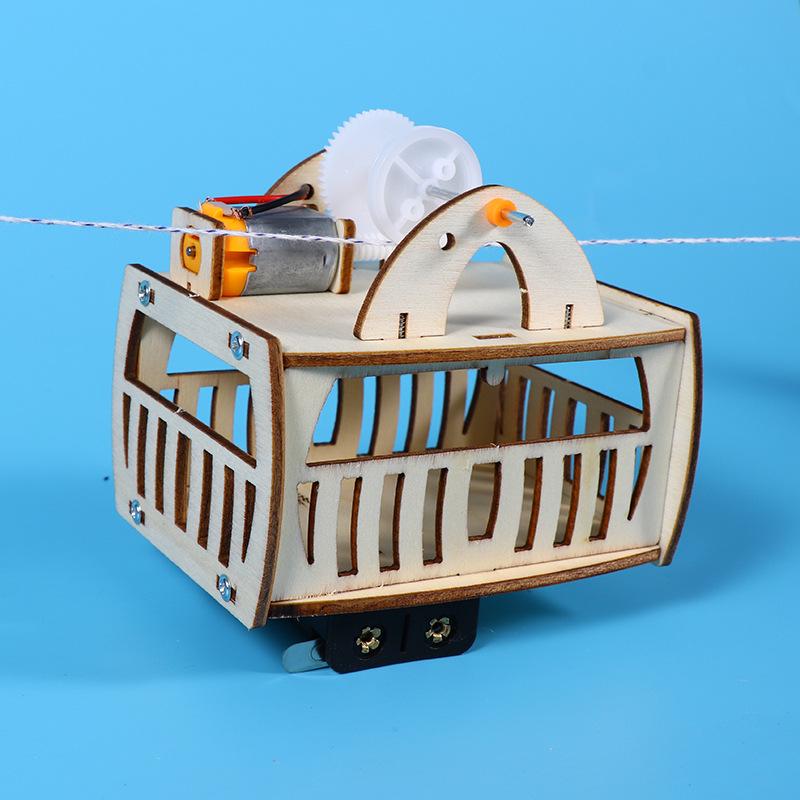 DIY Electric Cable Car Model Kit for Students