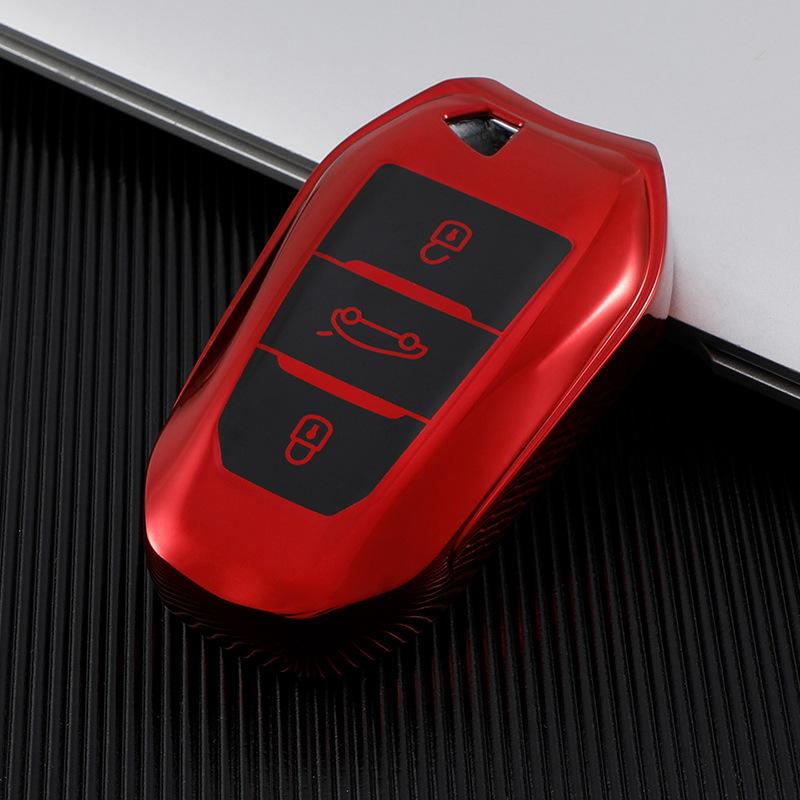 Luxury Car Key Case Cover For Peugeot 2008 3008 4008 5008 308 408 508 Keychain