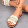 Summer Women's Flat Bottomed Lightweight Cloth Slippers