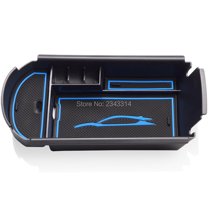 For Toyota C-HR CHR 2017- Plastic Blue Central Armrest Storage Box Glove Box Interior Tidying Car Styling Accessories