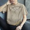 Summer Fashion Vintage Printing Pullover Cotton T-shirt Men Short Sleeve Casual All-match Tee Top
