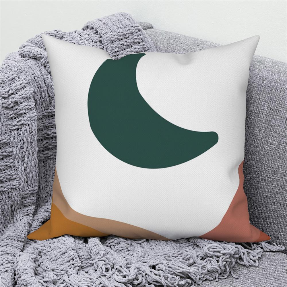 Pillowcase Decoration Home Office Car Abstract Branches and Leaves Nordic Curved  Sofa Cushion Cover