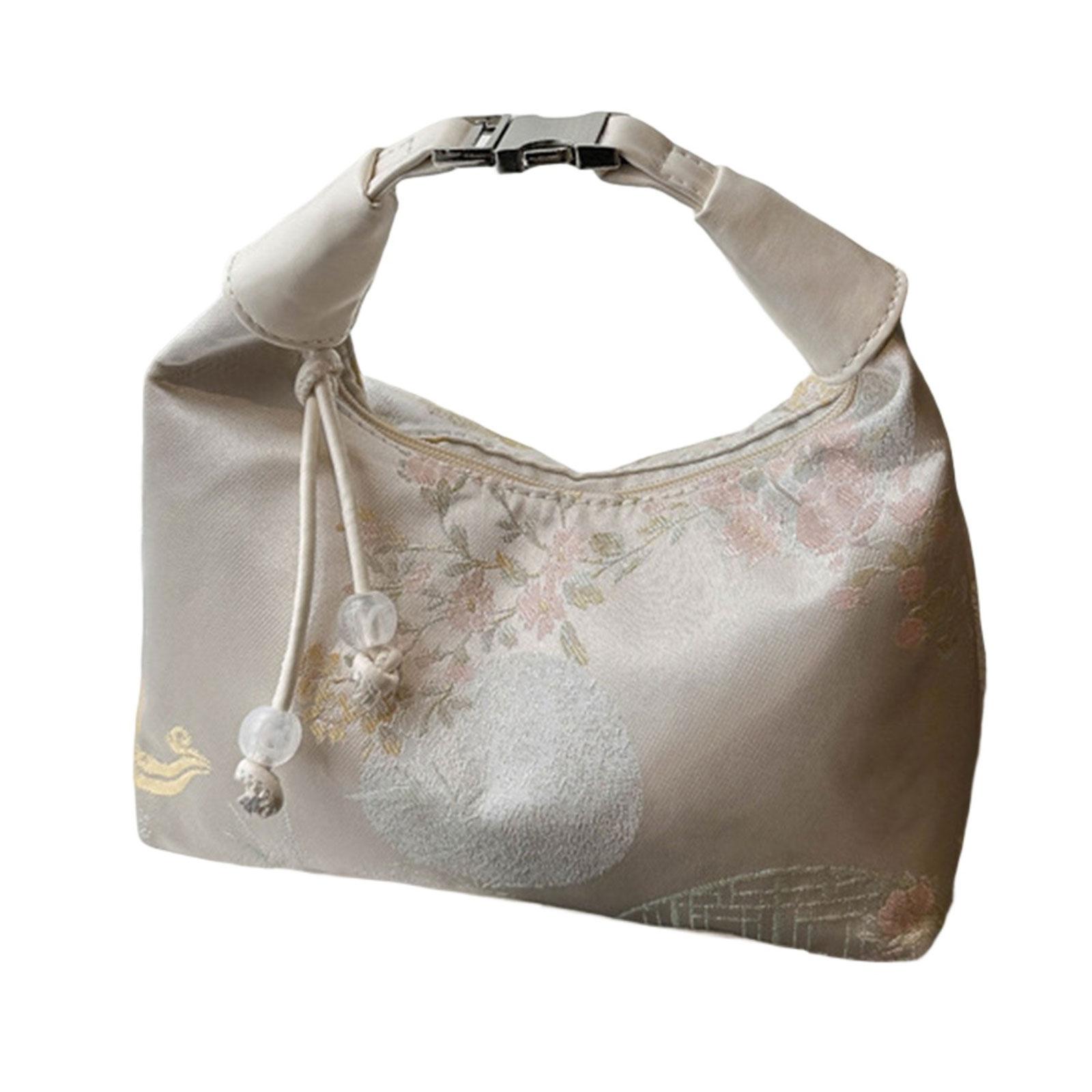 Сумка через плечо в китайском стиле для женщин модная сумка кошельки милая сумка через плечо клатч кошелек с застежкой-молнией подарки белый 1217₽