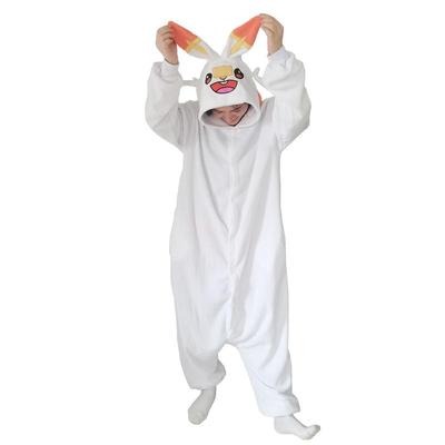 Scorbunny Cosplay Kostüm Anime Kigurumi Einteiliger Pyjama Winter Homewear