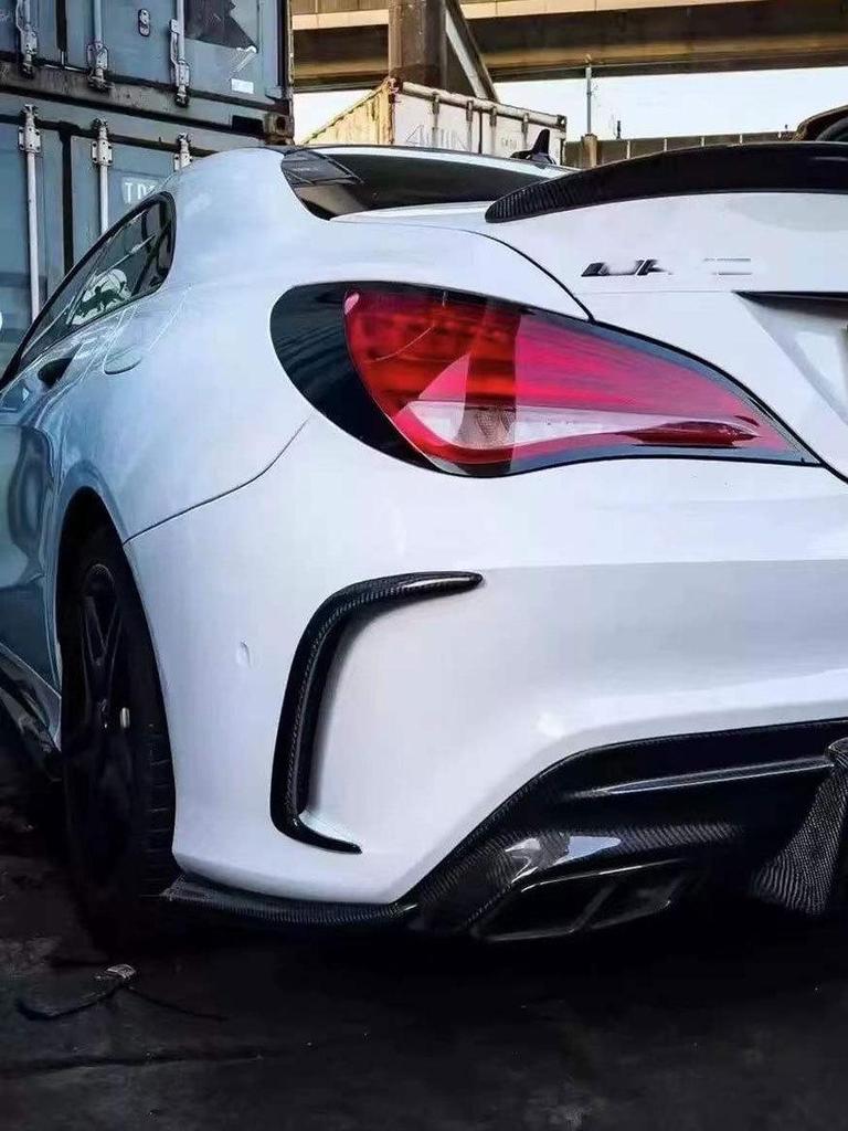 Mercedes CLA W117 Carbon Fiber Rear Bumper Diffuser Body Kit 2014-2019
