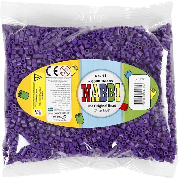 Perles à repasser Nabbi classiques pour plaque à picots, bijoux, etc. Réf 751111
