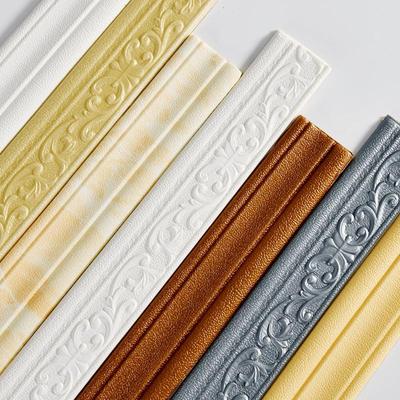 Selbstklebender 3D-Dekoraufkleber für Wände, Sockelleisten und Ecken, wasserdichter und kollisionssicherer Streifen.