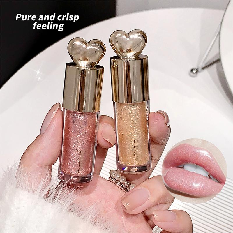 Sakinuo Hydra Bright Flash Lip Gloss Love Fine Flash Cross Border Pearl Water Beep Lip Mirror Lip Gloss