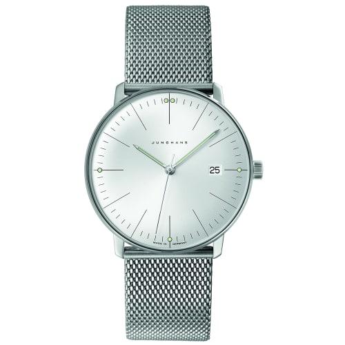 Authentic JUNGHANS Max Bill Quartz Watch, 38mm, 041 4463 46, Men's, Silver