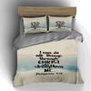 Inspirational scripture text Bedding Duvet cover sets Duvet covers Pillowcases gifts (1 * Duvet Cover 2 * Pillowcases, without duvet insert)