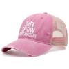 Unisex SHIT SHOW SUPERVISOR Embroidered Vintage Washed Denim Baseball Caps four seasons Outdoor Breathable Mesh Casual Sun Hat