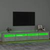 VidaXL Meuble TV avec Lumières LED Centre de Divertissement Rangement Meuble Média Meuble de Salon Salle de Séjour Maison 3152765