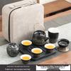 Xunyi Portable Ceramic Beam Handle Tea Set