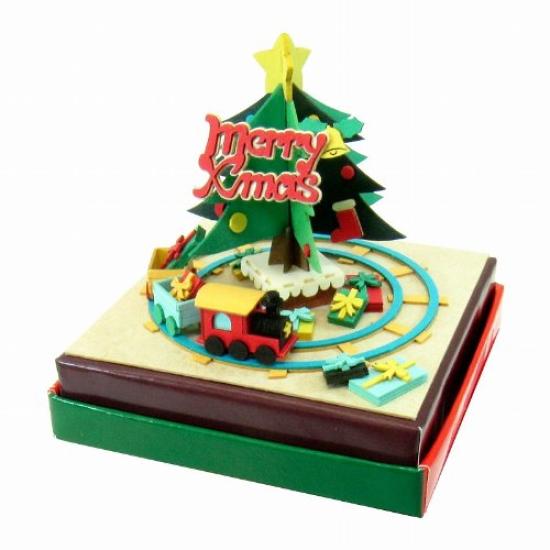 Sankei Miniature Art Mini Christmas Tree Paper Craft MP05-11