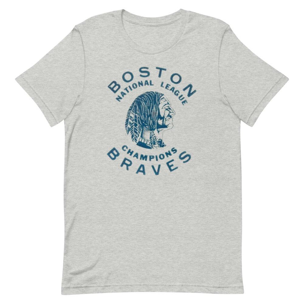 

BOSTON BRAVES Vintage Retro Style Baseball Tee Short-Sleeve Unisex T-Shirt XL