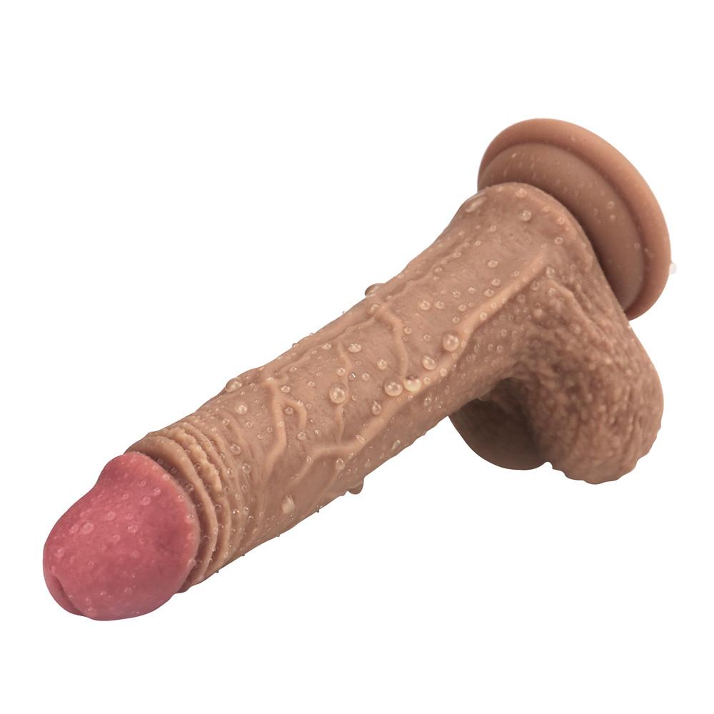 MoDi Realistischer Dildo Stretch Thrust G-Punkt Klitoris Anal Riesiger Penis Erwachsene Sexspielzeug für Frauen Paar Flirtwerkzeug