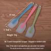 All-in-One Transparent Silicone Spatula for Mixing, Scraping, and Baking