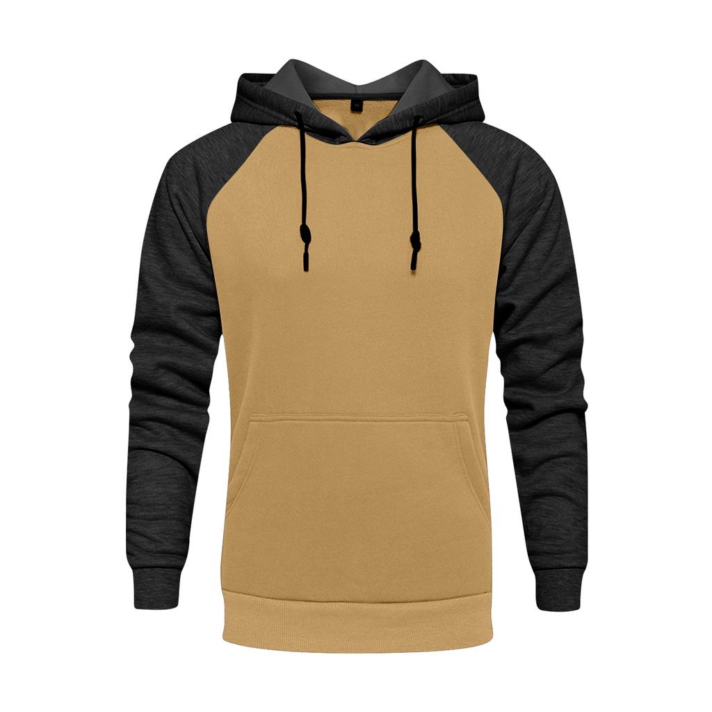 Street Man Loose Blank Fleece Sweater Men'S Large Long Sleeve Hoodie