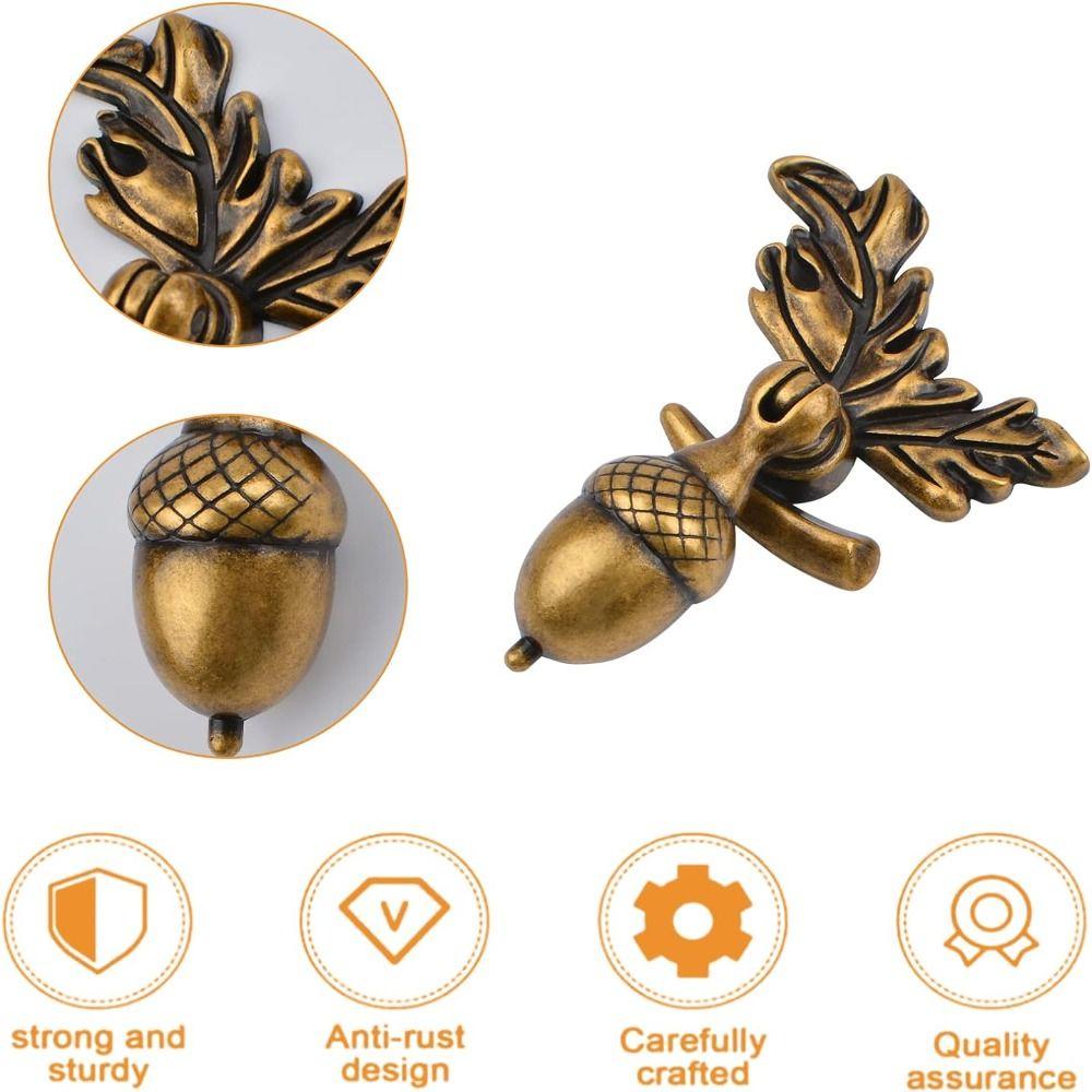 Söt hålhandtag Ekformade lådknoppar Bärbart skåpdörrhandtag för hemmöbler