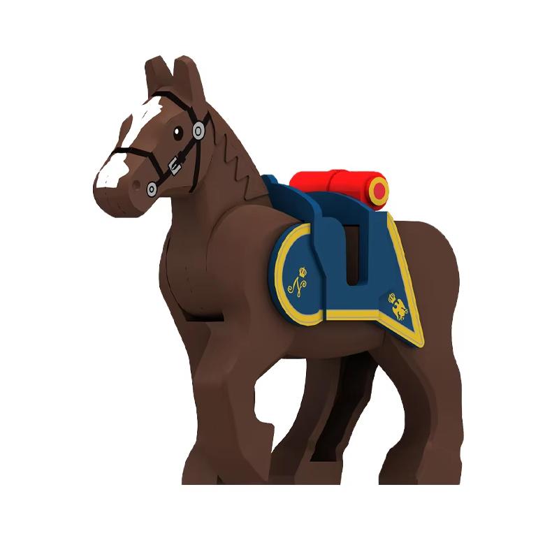 Medieval Accessories Building Blocks Soldiers Weapons Military Flags Mount War Horses Orc Mount Flags Wolf Bricks Kids Toys Gift