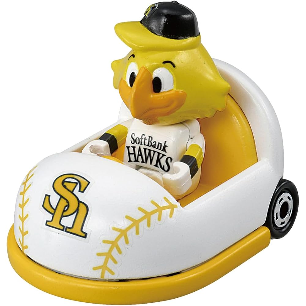 Takara Tomy Tomica Fukuoka SoftBank Hawks Mascot Car Toy Miniature Vehicle for Ages 3 and Up