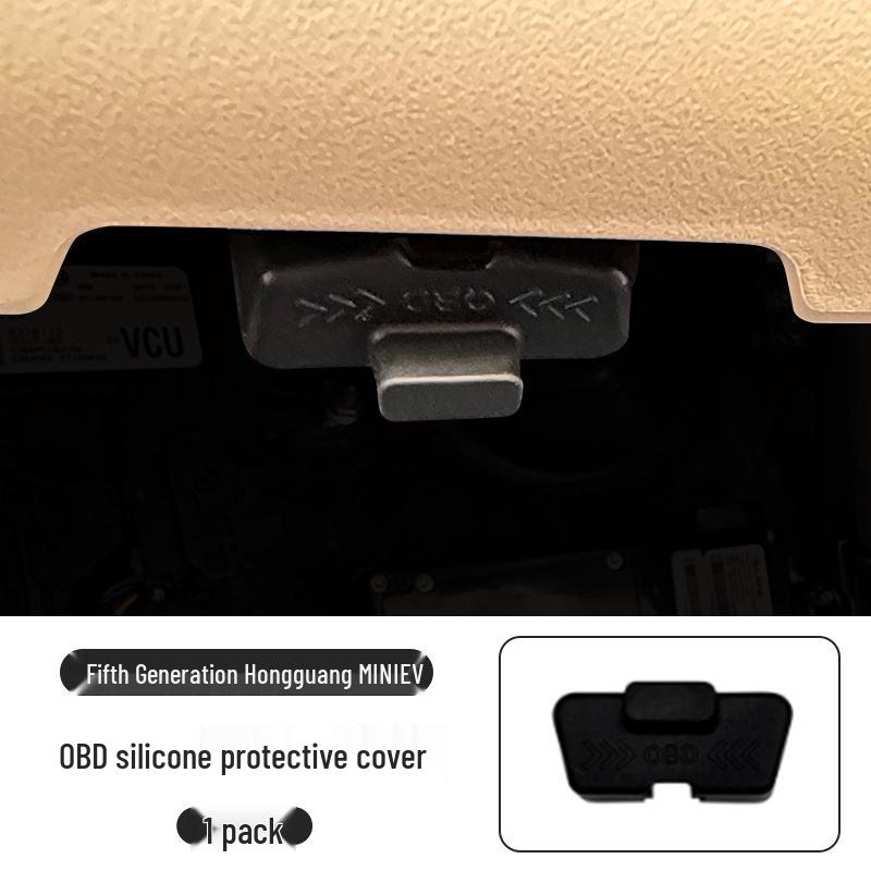 Waterproof Dustproof Silicone Cover for Wuling Hongguang MINIEV 5th Gen OBD Interface