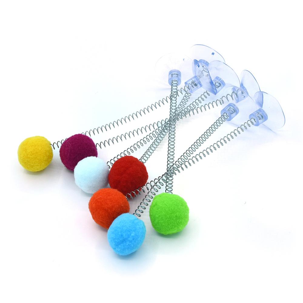 Cat Feather Toy Accessories False Mouse Worm Toy with Bell Kitten Cat Toys Interactive Replacement Refill Foam Ball Training