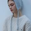 LE STUDIO ROUND ANGORA BONNET 2 COLOR