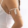 Accessories, Punk Beach Metal Open Jewelry, Temperament Chain, Shell Fringed Butterfly Arm Bracelet