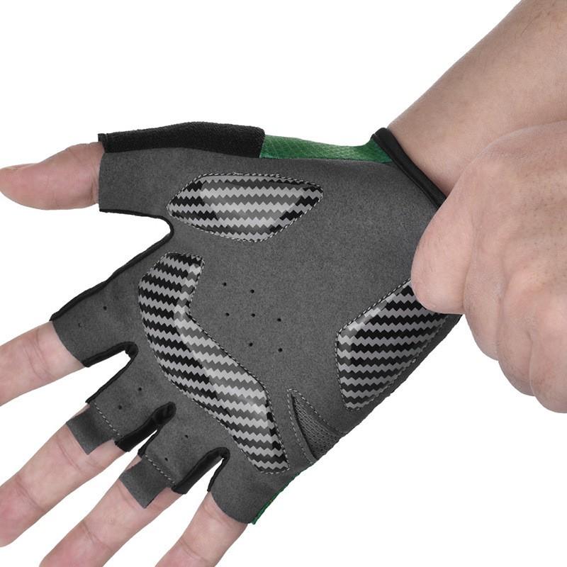 Sports Outdoor Cycling Gloves Silicone Anti-Slip Shock-Absorbing Half-Finger Bicycle Motorcycle