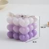 DIY Gradient Love Rubik's Cube Aromatherapy Candle Creative Aromatherapy Wedding Gift Ins Style Candle Ornament