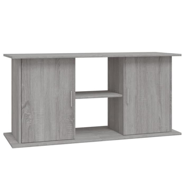 VidaXL Aquarium Stand Sonoma Grey 121x41x58cm Engineered Wood 833621