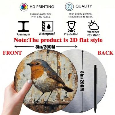 Tinplate Art Painting Metal Wall Decor 20x20cm