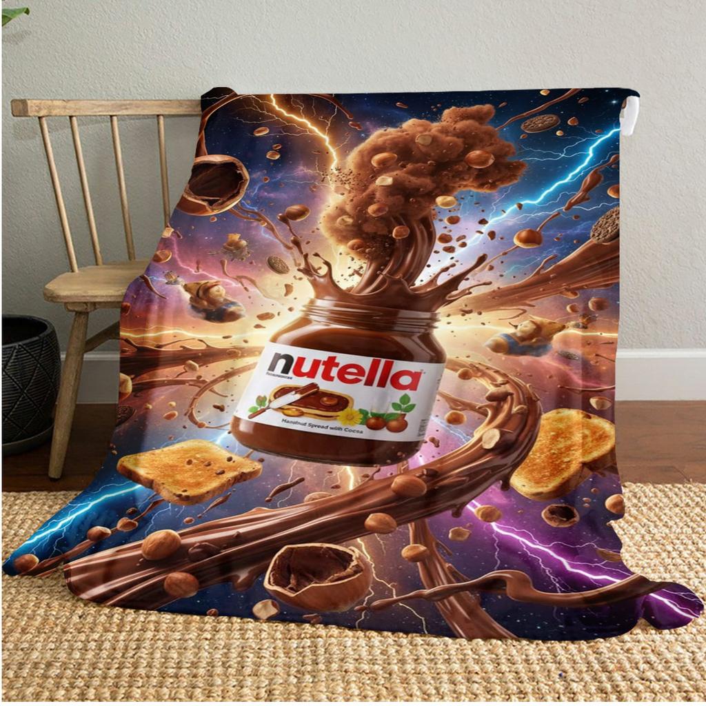 Nutella Vafle Potěšení Měkká Pohodlná Všechna Roční Období Pohovka Kancelářské Šlofíky Venkovní Cestování Perfektní Skvělý Dárek