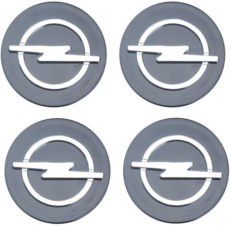 4 szt. naklejka logo Opel na kołpaki koła kołpak felga silikonowe emblematy Opel Nakładka środkowa koła samochodu Wodoodporna Pyłoszczelna