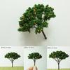 20Pcs Orange Fruit Model Trees 4cm Model Train Diorama Garden Orchard Scenery Scale Tree Building Model Roadway Decorate