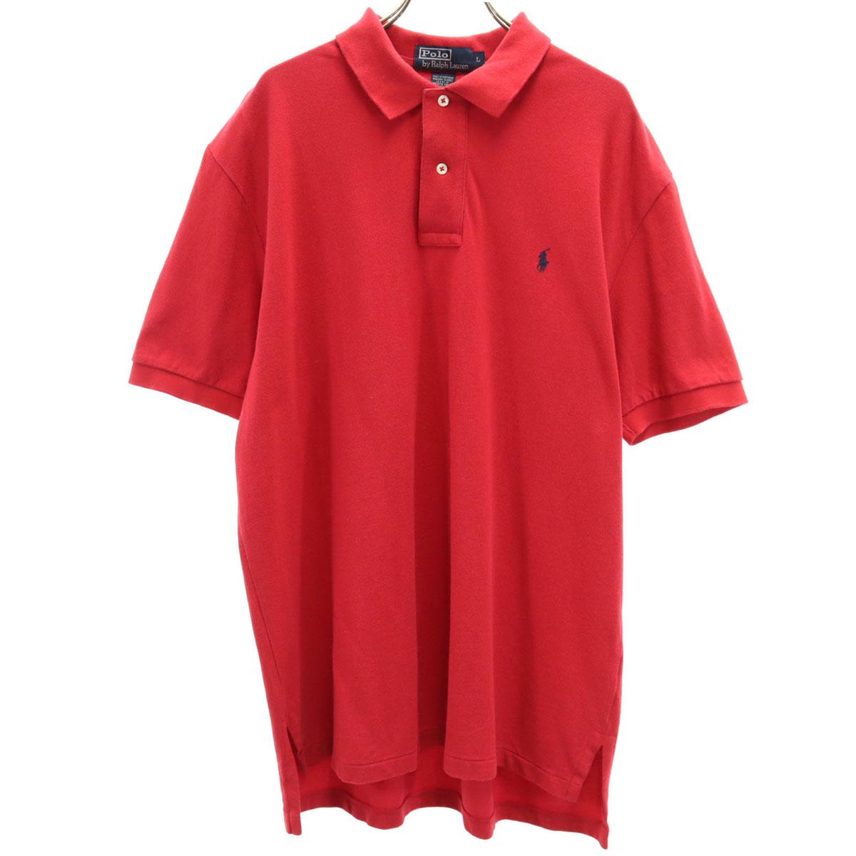 

Polo by Ralph Lauren Short sleeve Polo shirt L Red Fawn Men s Used