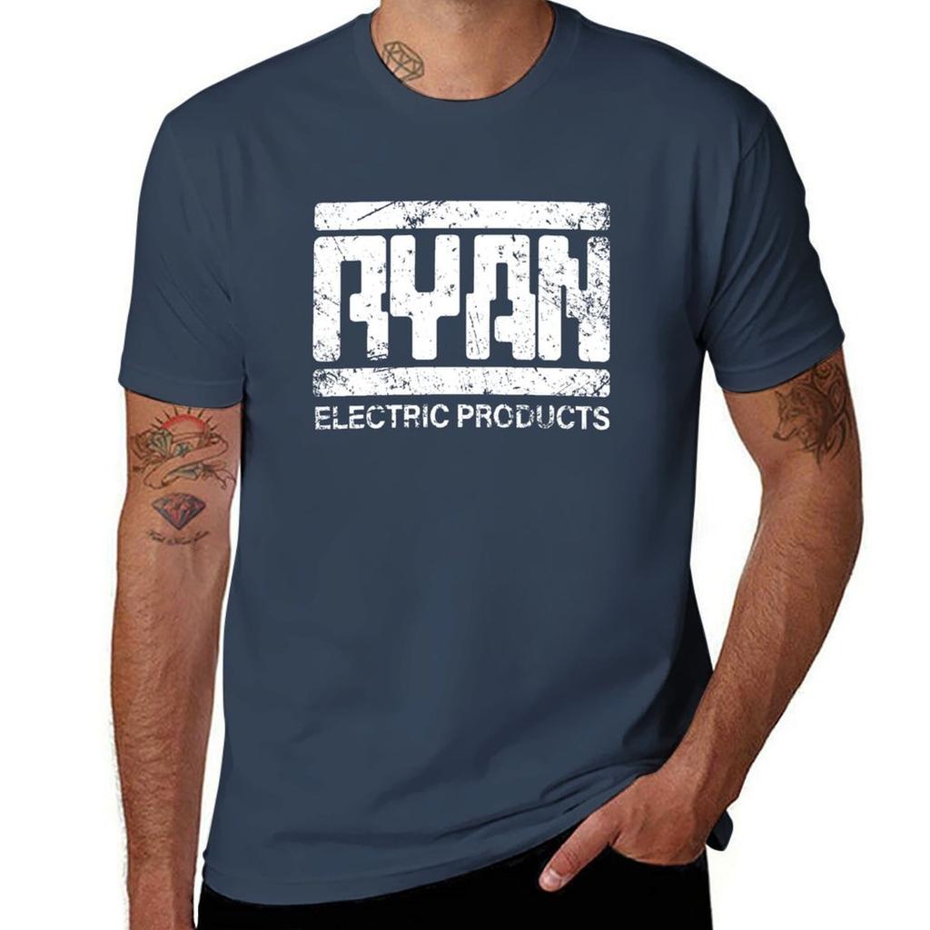 Stone high version) shirt Electric (distressed t T-Shirt t designer cotton Tape man shirts Ryan quality