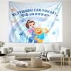 Custom Name Ms. Rachel Print Tapestry, Backdrop, Easy Setup, Ideal for Bedroom, Office & Living Room, with Aesthetic Wall Hanging Decor.