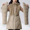 Sleeves Detachable Fashion Woman Parkas Winter Coats Hooded Thick Warm Women's Jackets