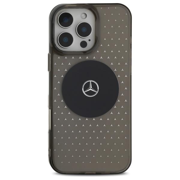 Mercedes Mehmp16L23Hcpk Iphone 16 Pro    6.3 Czarny/Black Hardcase Mb Case Star Pattern Magsafe