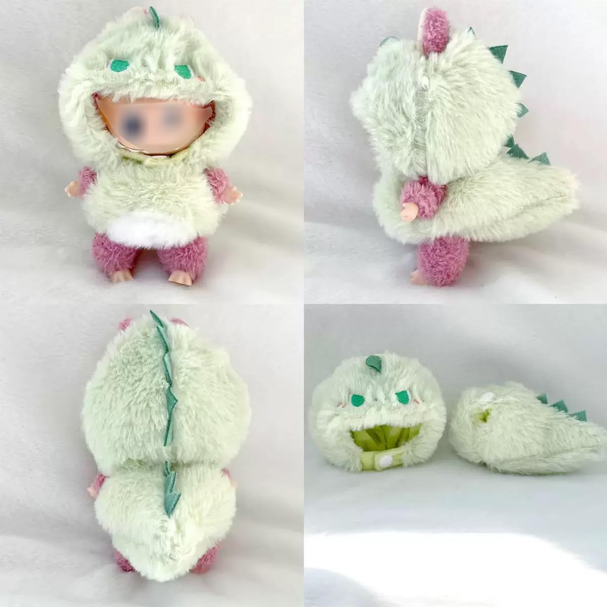 

POP MART Милый набор костюмов для переодевания для всех 3 поколений (Костюмы-трансформеры Динозавр, Акула и Пчела) - Набор кукол 17 см (К)